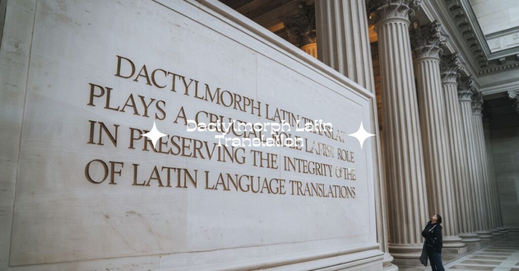 Dactylmorph Latin Translation