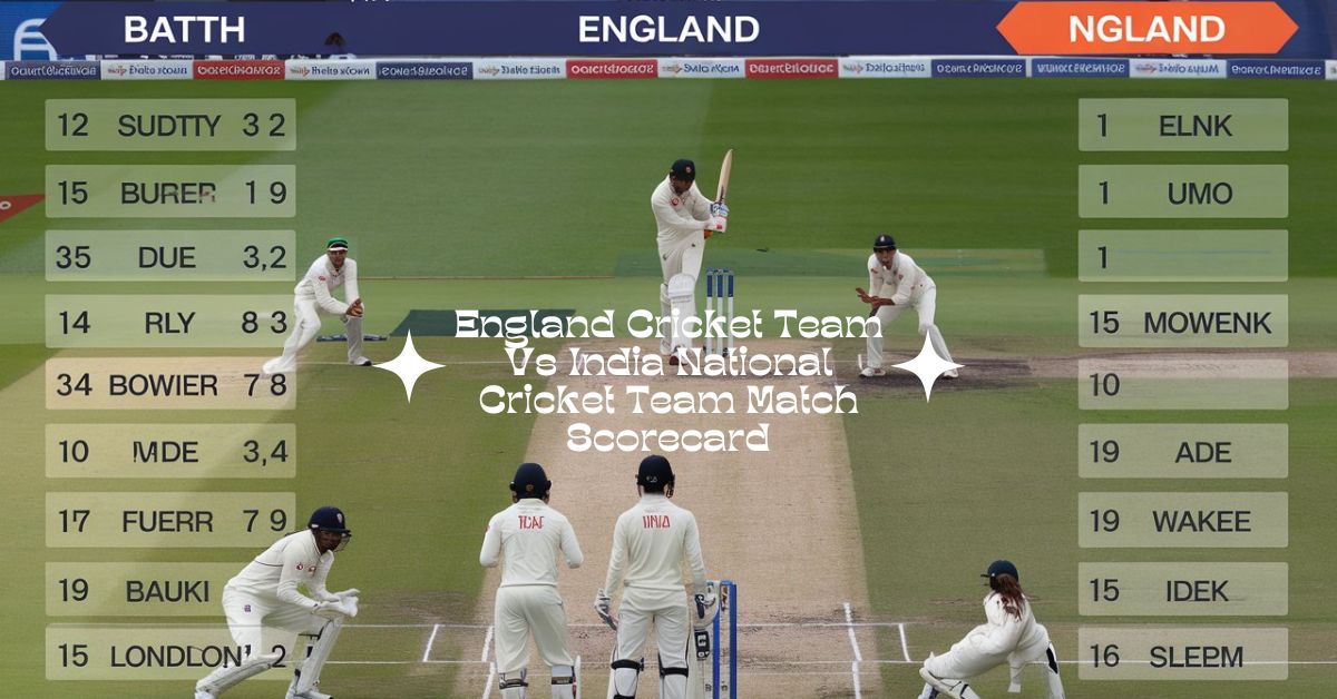 England Cricket Team Vs India National Cricket Team Match Scorecard