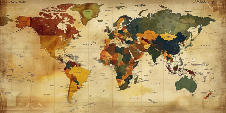 Applications of Outline World Maps